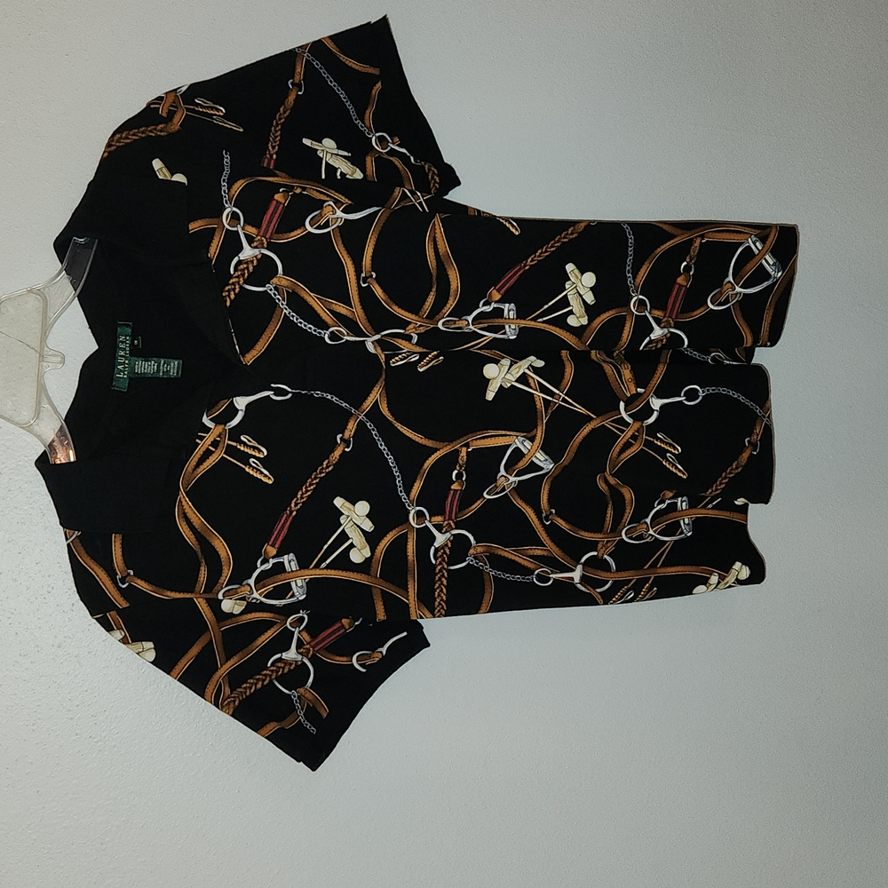 Lauren equestrian  style pops shirt